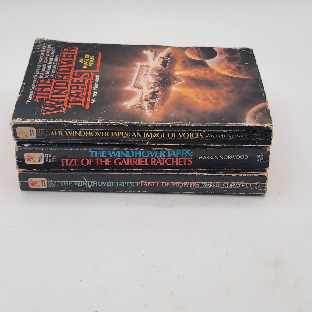 Warren Norwood The Windhover Tapes Paperback Set 1-3 1st Printings 1982-84 Fair